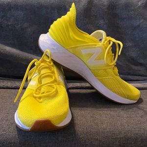 Yellow new balance sneakers